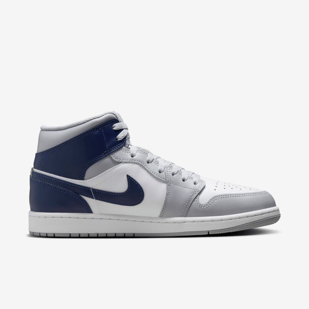 Sneaker Jrd 1 Mid Wolf Grey Midnight Navy