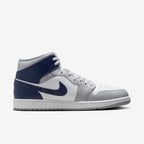 Sneaker Jrd 1 Mid Wolf Grey Midnight Navy