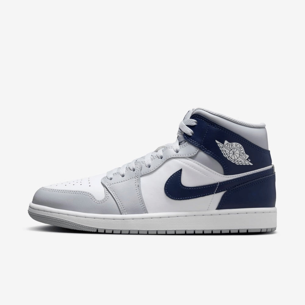 Sneaker Jrd 1 Mid Wolf Grey Midnight Navy