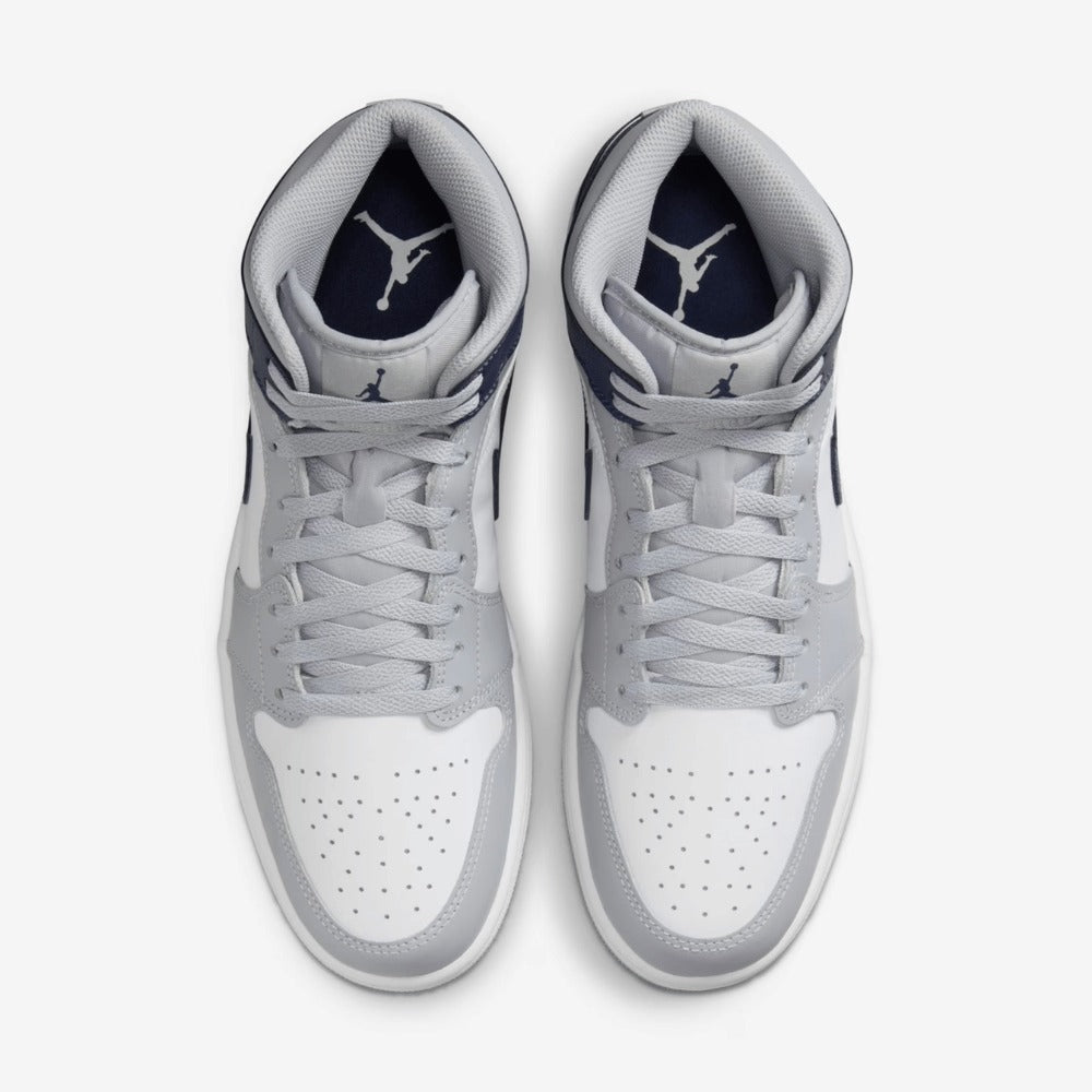 Sneaker Jrd 1 Mid Wolf Grey Midnight Navy