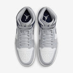 Sneaker Jrd 1 Mid Wolf Grey Midnight Navy