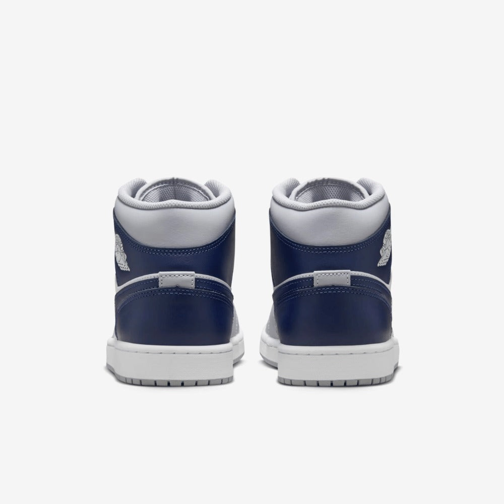 Sneaker Jrd 1 Mid Wolf Grey Midnight Navy