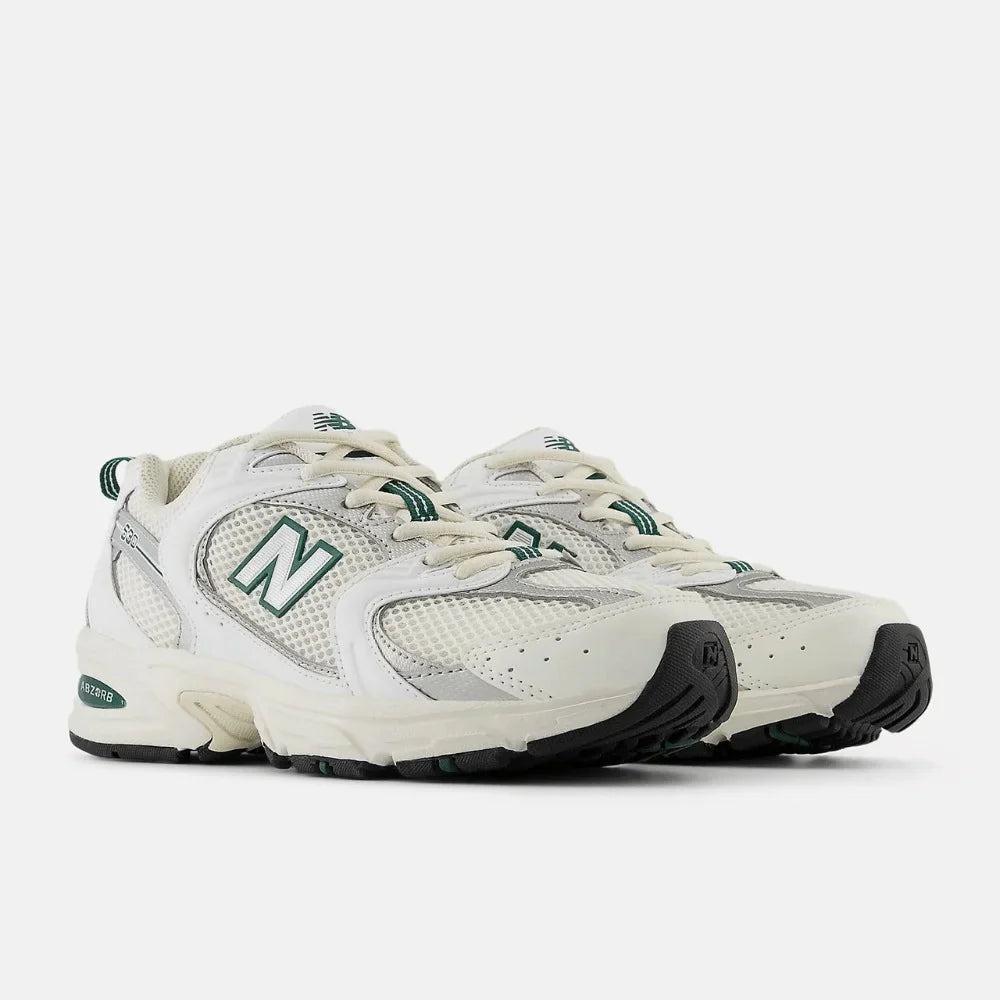 New B 530 Sea Salt White Marsh Green