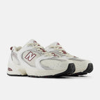 New B 530 Sea Salt White Mercury Red