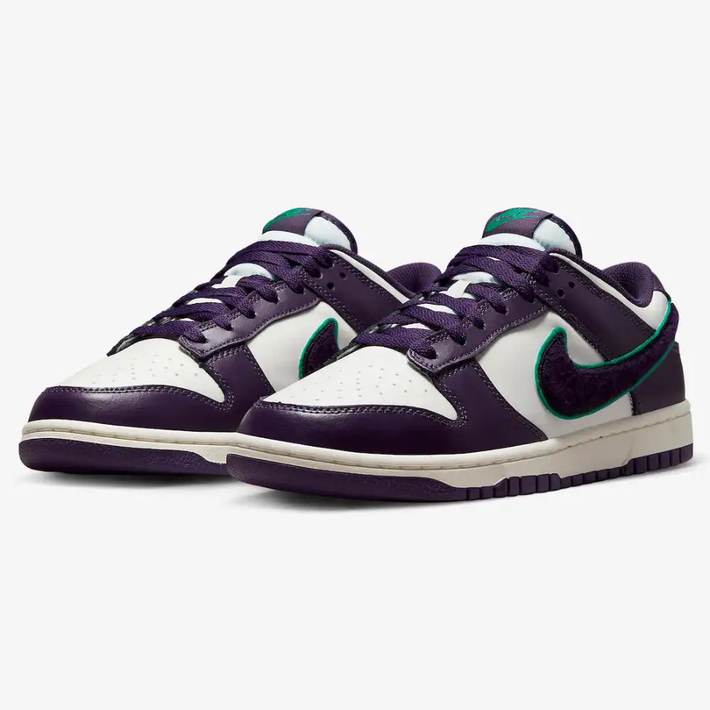 Sneaker Nk Dunk Low Chenille Swoosh Sail Grand Purple