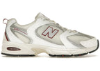 New B 530 Sea Salt White Mercury Red