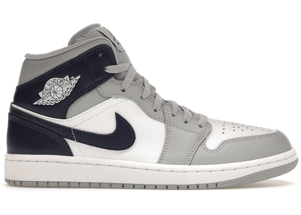 Sneaker Jrd 1 Mid Wolf Grey Midnight Navy