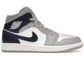 Sneaker Jrd 1 Mid Wolf Grey Midnight Navy