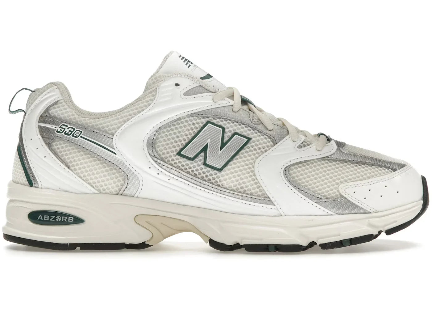 New B 530 Sea Salt White Marsh Green