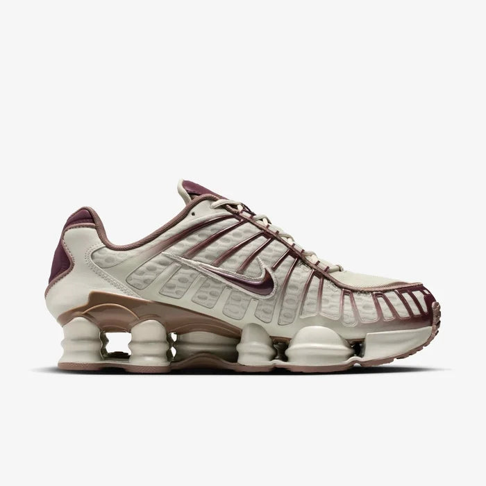 Sneaker Nk Shox TL Light Bone Burgundy Crush