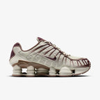 Sneaker Nk Shox TL Light Bone Burgundy Crush