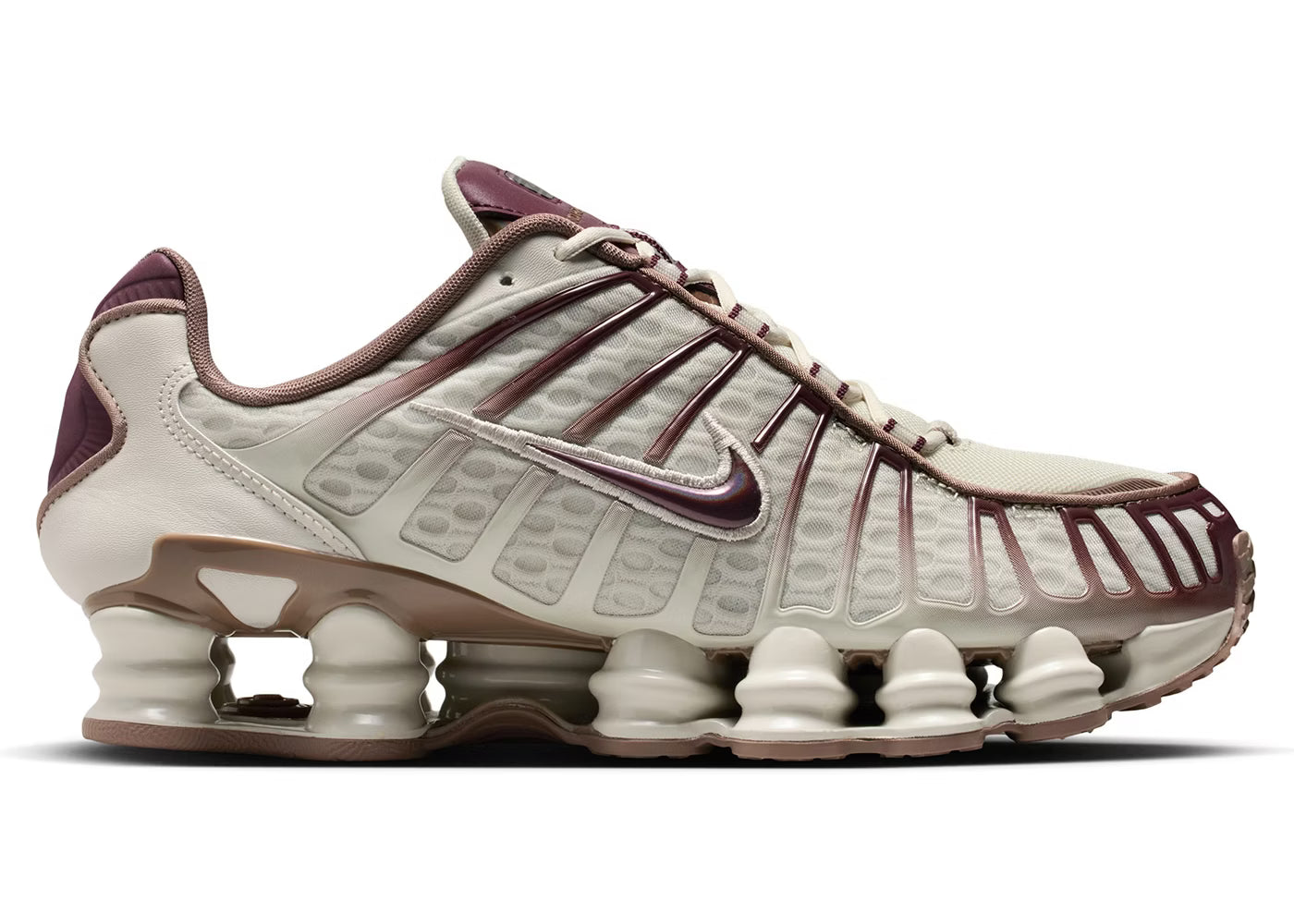 Sneaker Nk Shox TL Light Bone Burgundy Crush